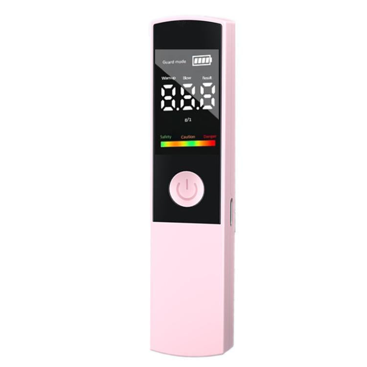 Blow-Type High Precision Alcohol Testing Device(Pink)
