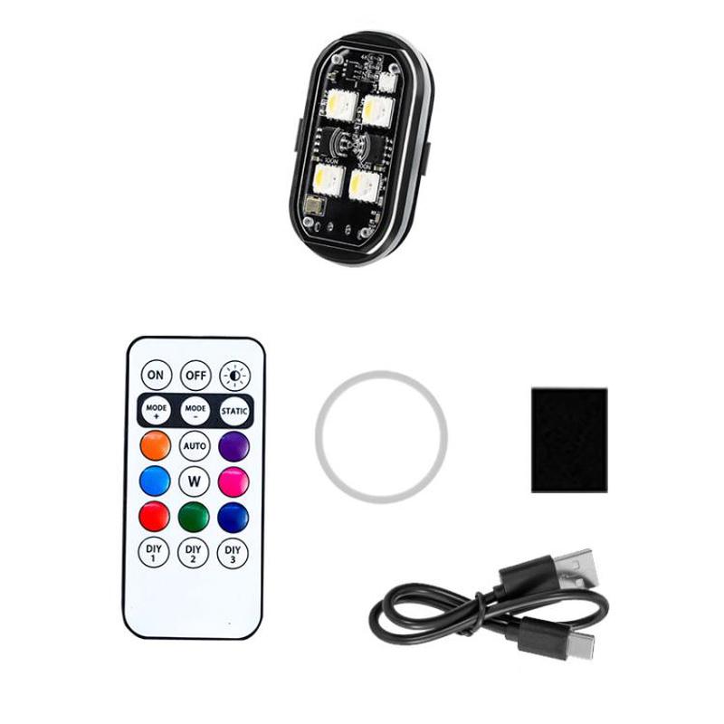 Wireless Remote-Controlled Motorcycle LED Flashing Taillight For Retrofitting, Specification: 1 Light(Boxed)