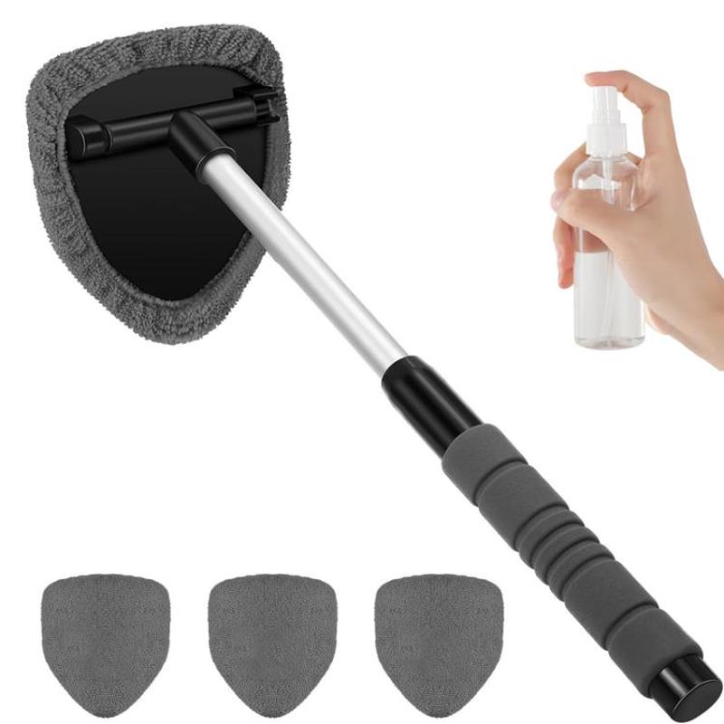 6pcs Car Windshield Cleaning Brush Set Telescopic Window Brush Car Washing Supplies(Grey)