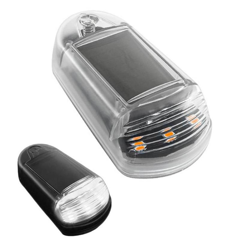 Solar-Powered Roof Warning Light LED Roof Strobe Light For Trucks Pickups, Spec: Transparent White Light