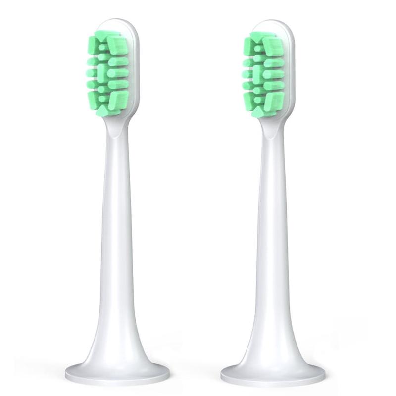 2 PCS For Xiaomi Mijia T300 T500 Electric Toothbrush Replacement Head(Green)