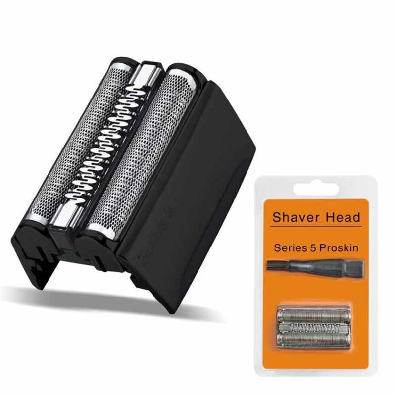 Replacement Shaver Head For Braun Series 5 Shavers 5020S / 5030S / 5145S / 5147S(52B Black)