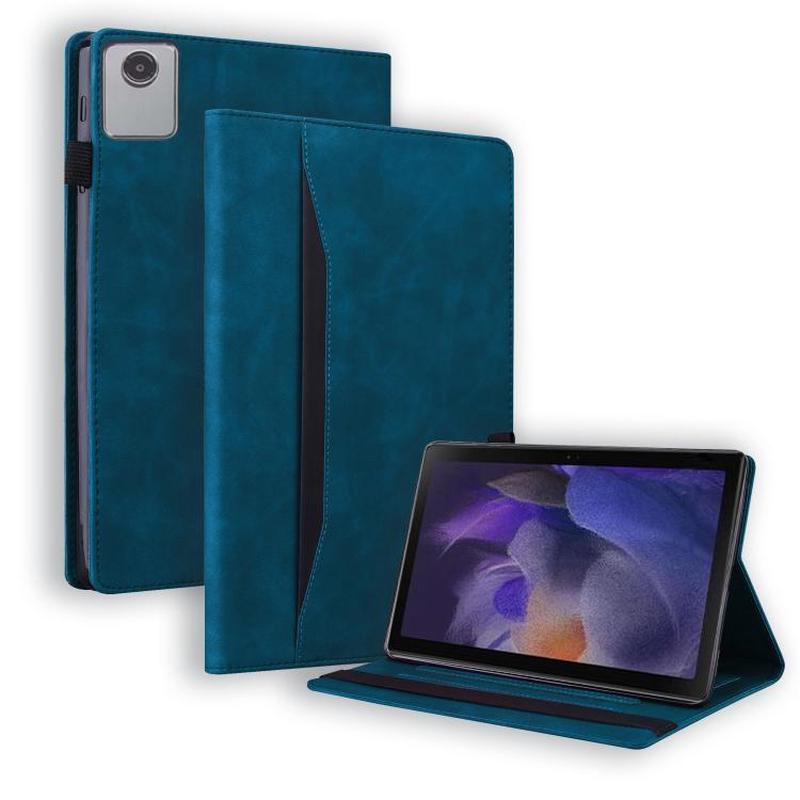 For Lenovo Xiaoxin Pad 11 2025 Splicing Shockproof Leather Tablet Case(Blue)