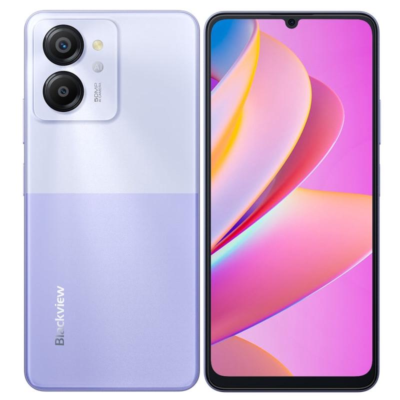 Blackview COLOR 8, 8GB+128GB, Fingerprint & Face Identification, 6.75 inch Android 13 Unisoc T616 Octa Core up to 2.2GHz, Network: 4G, OTG(Wisteria Purple)